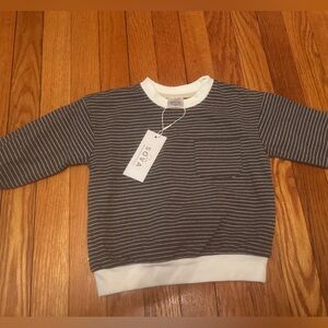 Shop Sova 2T Crewneck Sweatshirt Navy Striped NWT